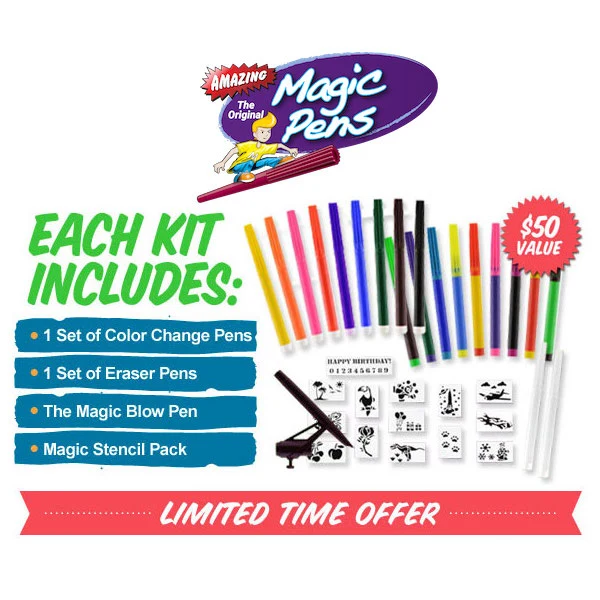 Magic Pens Color-Changing Marker Kit for Kids